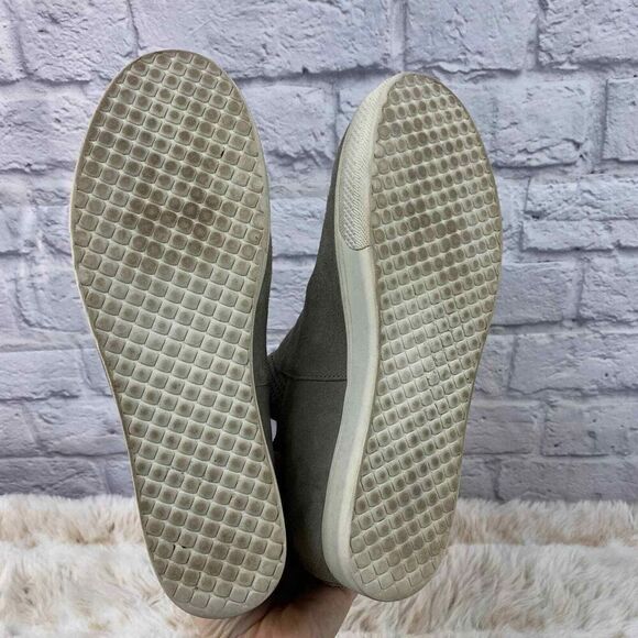 Steve Madden Wedge Sneaker Womens‎ 9.5 Winni Suede Grey Perforated Slip On - Picture 5 of 7